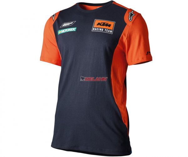 KTM T-Shirt: Replica Team, blau/orange