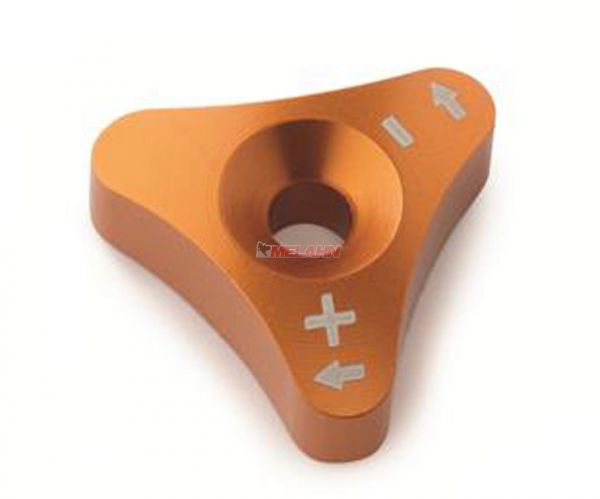 KTM SXS Einstellknopf CNC Druckstufe, orange