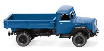 WIKING Magirus Saturn Pritschenkipper, brillantblau
