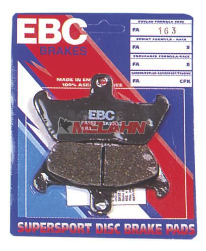 EBC Bremsbeläge, Semi-Metall, vorne, CR 125-500 87-95/XR600