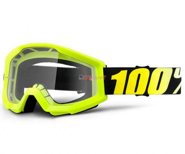 100% Kids Brille: Strata Neon Yellow, neon