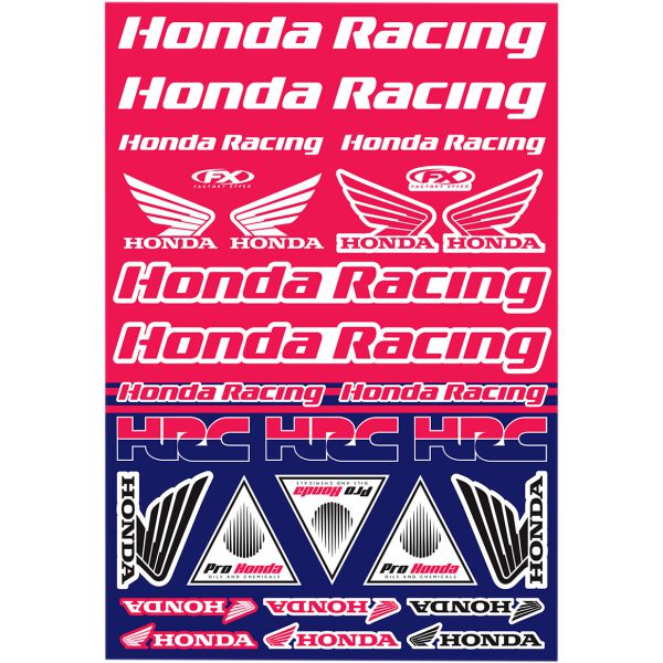FACTORY EFFEX Generic Aufkleberkit: HONDA Racing