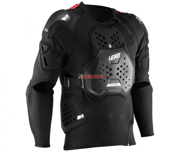 LEATT Protektorenjacke: 3DF Airfit Hybrid, schwarz