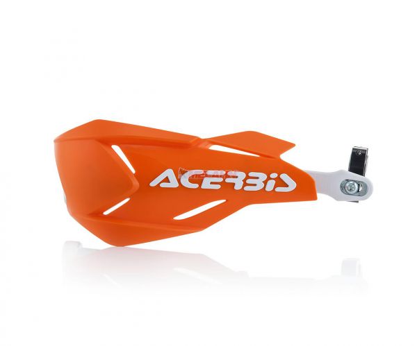 ACERBIS Handprotektor (Paar): X-Factory, weiß/orange