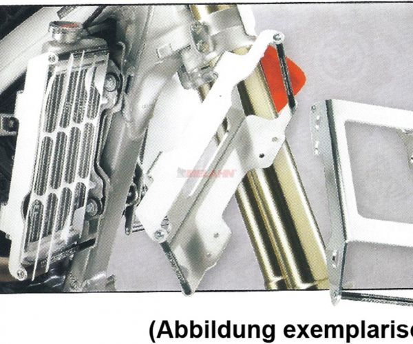 ZAP Aluminium-Kühlerschutz (Paar), KXF 250 21- / 450 19-