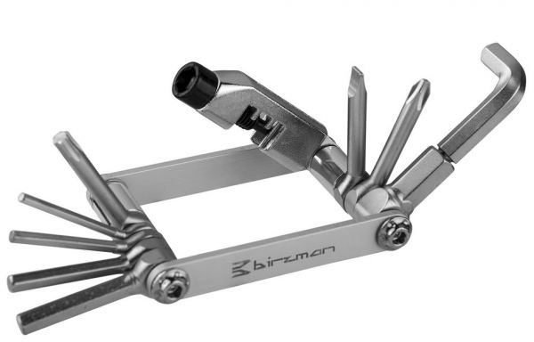 BIRZMAN Bike Minitool: Multitool Feexman E-Version Multi Tool 10 Funktionen, silber