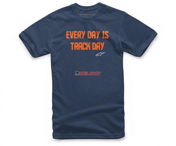 ALPINESTARS T-Shirt: Track Day, navy/orange