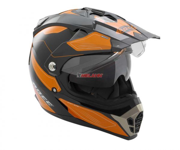 ROCC Helm: 771, schwarz/orange, Größe S