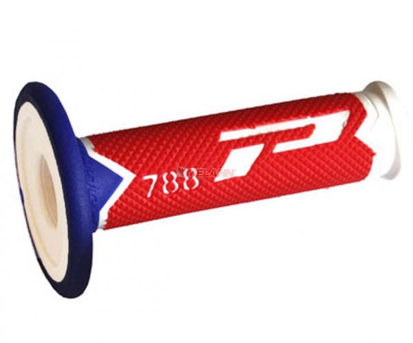 PROGRIP Griff (Paar): 788 Slim, weiß/rot/blau