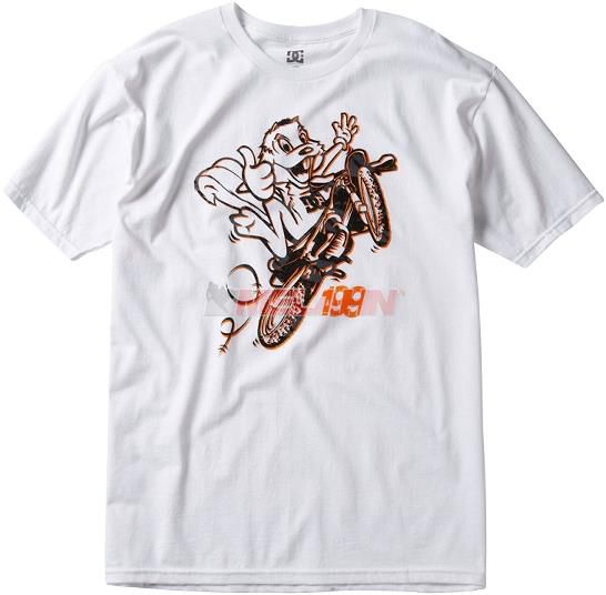DC SHOES T-Shirt: Travis Pastrana, Boost Flips, weiß
