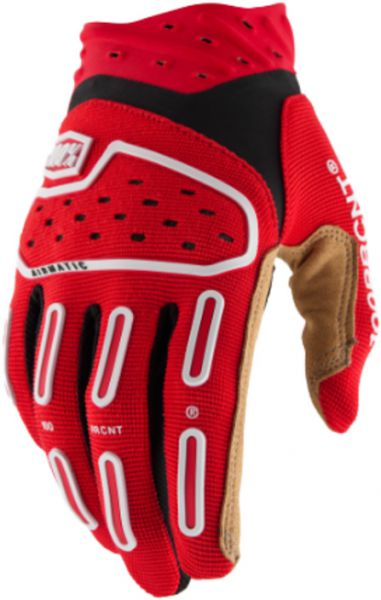 100% Handschuh: Airmatic, rot/schwarz
