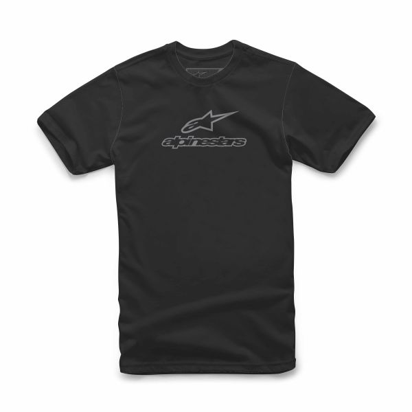 ALPINESTARS T-Shirt: Wordmark Combo, schwarz/grau