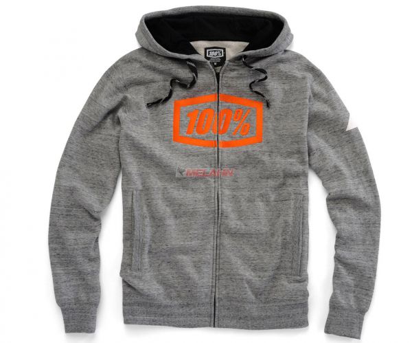 100% Zip-Hoody: Syndicate, schwarz