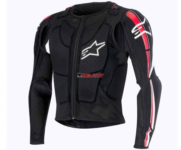 ALPINESTARS Protektorenjacke: Bionic Plus, schwarz/rot