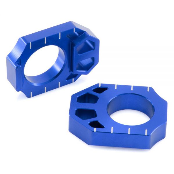 ZETA Aluminium-Achsblöcke (Paar) RMZ 250 04- / 450 05-, blau