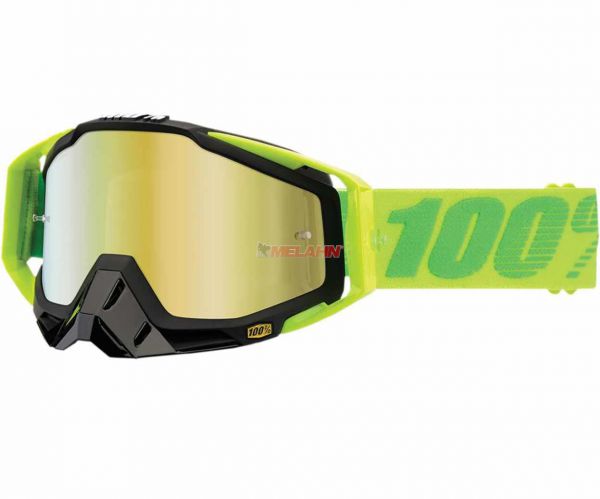 100% Brille: Racecraft Sour Patch, neon-grün/gold