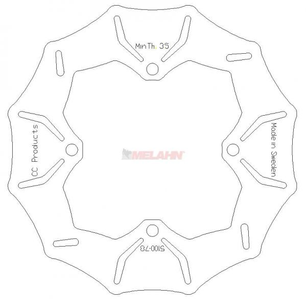 ZAP Bremsscheiben hinten für Husqvarna alle Modelle 2005-2013