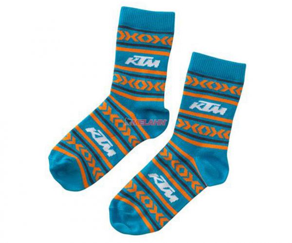 KTM Kids-Socken: Norway, blau/orange