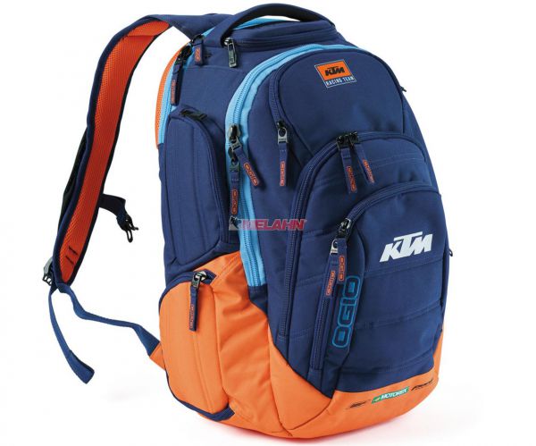 OGIO Rucksack, blau/orange, 26,7x35,6x49,5cm, 29,5 Liter Volumen