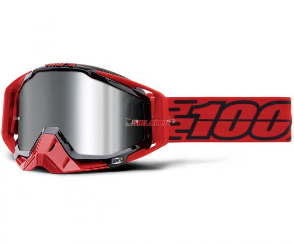 100% Brille: Racecraft Plus Toro, rot/schwarz