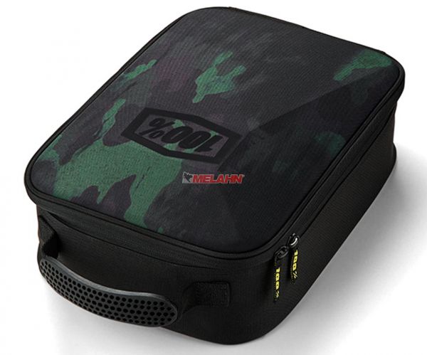 100% Brillentasche, camo black/green