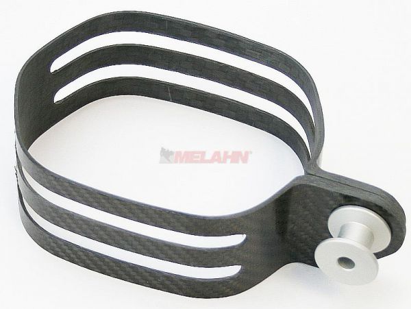 KTM SXS Carbon-Auspuffschelle hinten, eckig (3-fach)