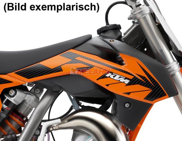KTM Spoiler 85 SX (Paar) mit Dekor, orange, 13-14, 2014