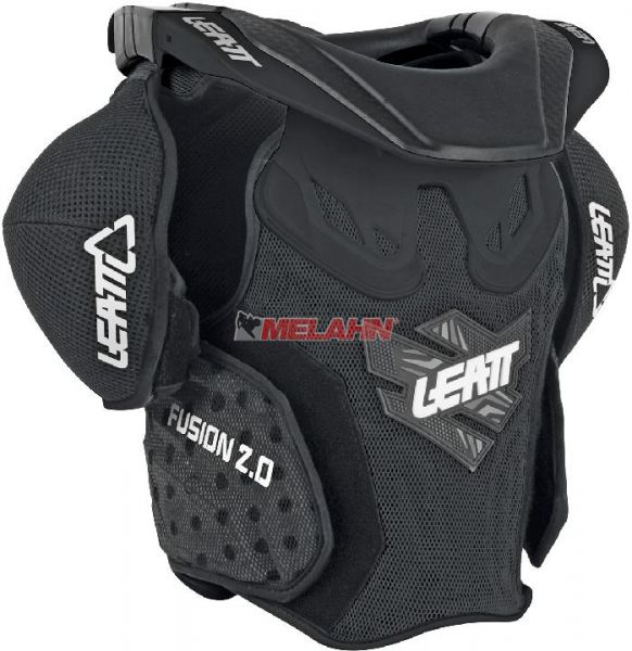 LEATT Kids Brustpanzer: Fusion 2.0, schwarz, XXL