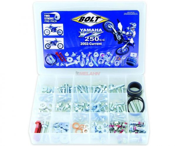 BOLT Schraubenset Pro Pack inklusive Auspuffteile für YAMAHA YZ 250 02-