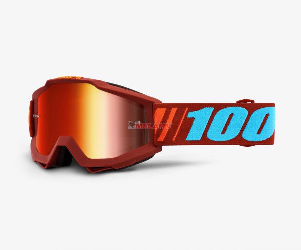 100% Brille: Accuri Dauphine rot rot verspiegelt