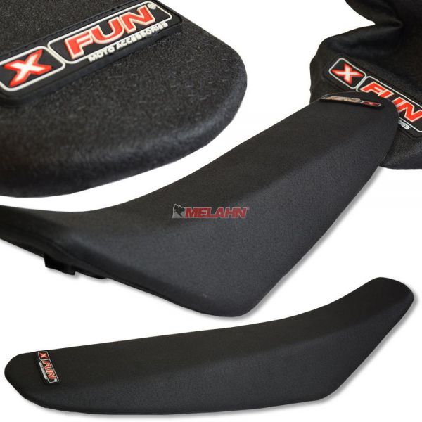 X-FUN Sitzbankbezug, GasGas 2-Takt 07-09, schwarz/silber