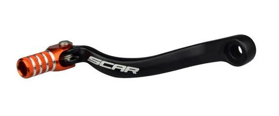 SCAR Aluminium-Schalthebel für KTM 690 Enduro/SMC-R 2008-, orange