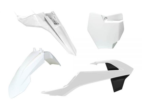 R-TECH Plastik-Kit für KTM 65 SX 2016- / GasGas MC 65 2021-, 4-teilig, weiß