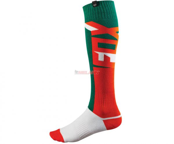 FOX Socke (Paar): FRI dünn, grün/orange