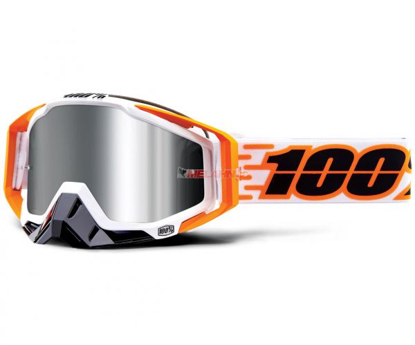 100% Brille: Racecraft Plus Illumina, weiß/orange