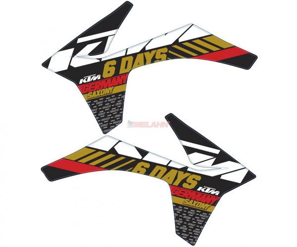 KTM Spoiler (Paar) mit Dekor EXC 12-13, Six Days, 2013 Deutschland