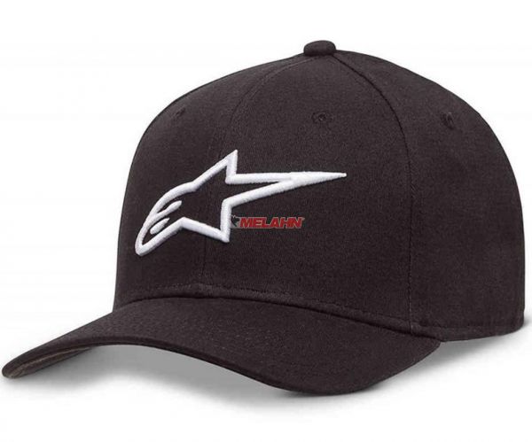 ALPINESTARS Cap: Ageless Curve, schwarz/weiß