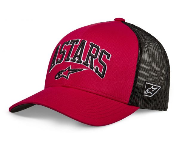 ALPINESTARS Trucker Cap: Dunker, rot/schwarz