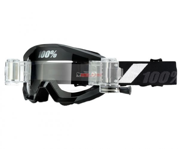 100% Brille: Strata Goliath Roll-Off, schwarz
