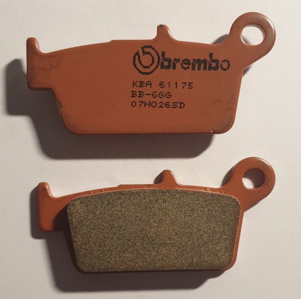 BREMBO Bremsbeläge, Sintermetall, hinten, CR/KX/RM/YZ/YZF