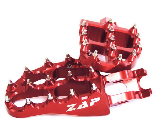 ZAP E-Peg Aluminium-Fußrasten (Paar), CR/CRF 02-, rot