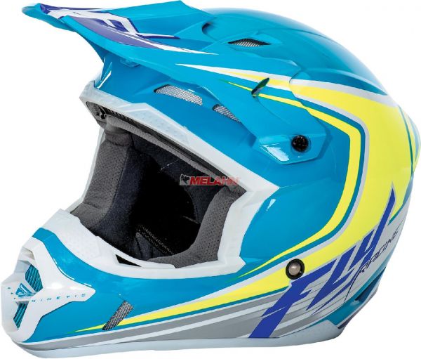 FLY Helm: Kinetic Flex, blau/grün