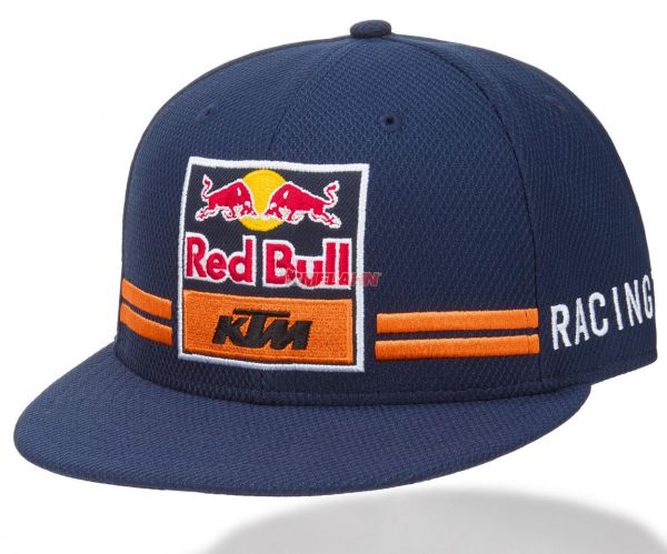 KTM RED BULL Cap: Team Flat, blau/orange