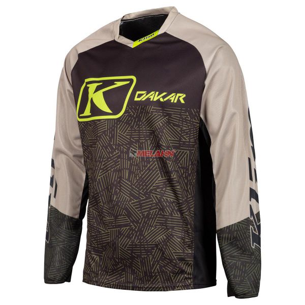 KLIM Jersey: Dakar, schwarz/sand/lime