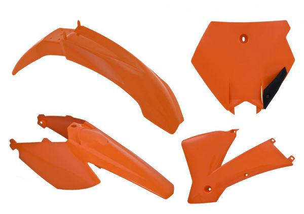 R-TECH Plastik-Kit für KTM 85 SX 2006-2012, 4-teilig, orange
