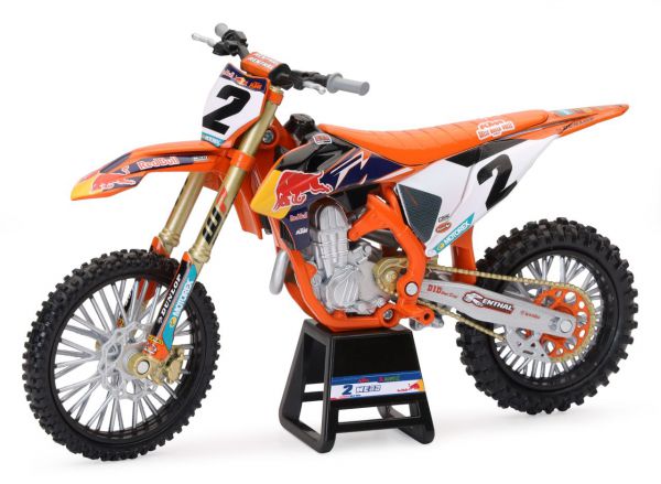 NEW RAY Mini Modell 450 SX-F 2022 C. Webb #2, 1:12