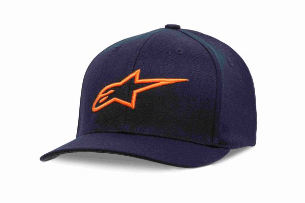 ALPINESTARS Cap: Ageless Curve, navy/orange