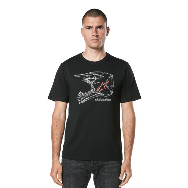 ALPINESTARS T-Shirt: MX Helmet, schwarz