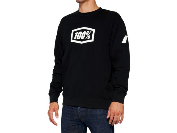 100% Sweat-Pullover: Icon, schwarz