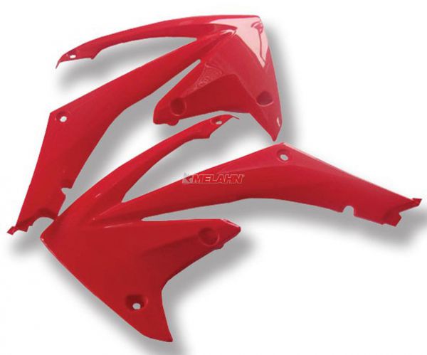 POLISPORT Spoiler (Paar) Kühlerverkleidung, CRF 450 05-08, rot